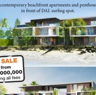 New property project in Mauritius : Launch of 8 beachfront apartments in Tamarin