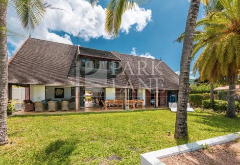 Rare Beachfront Gem with Panoramic Sea and Le Morne Views